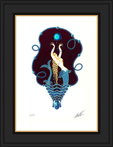 Erte saphir nummeriert - erte,, saphir,