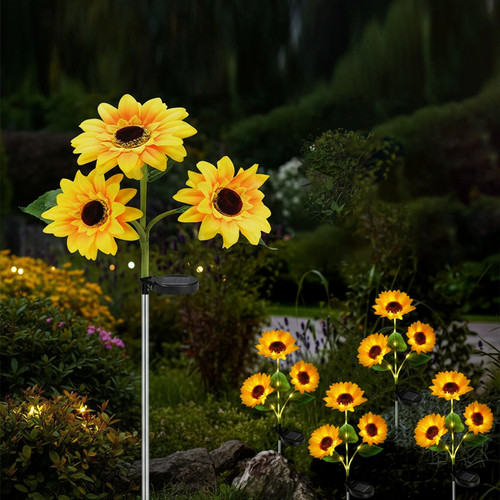 Sonnenblume solar lichter led - sonnenblume,