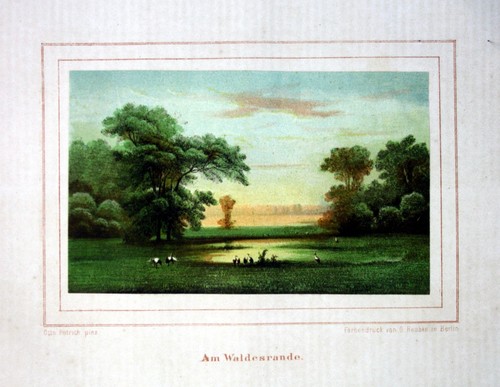 1857 wald waldrand - 1857, landschaft