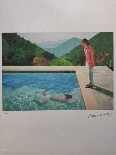 David hockney signiert dive - signiert,
